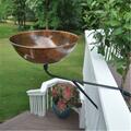 Starlitegarden Find Your Passage Deck Mount Medium Hammered Copper Planter LOW-MT-WOK-14-DHDC